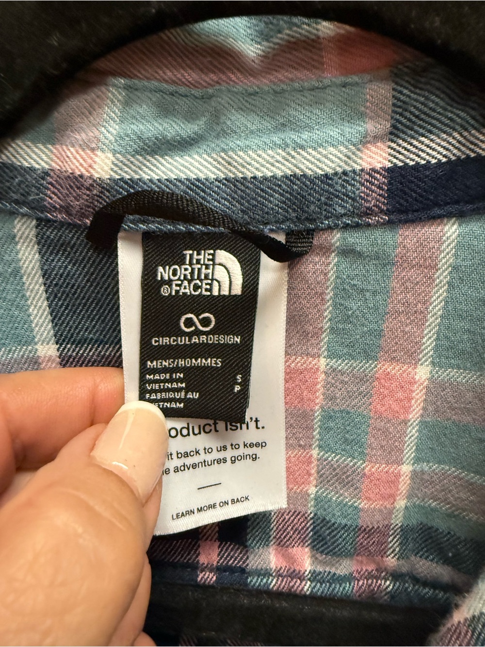 The North Face Blues & Pink Flannel Shirt - Picture 2 of 3